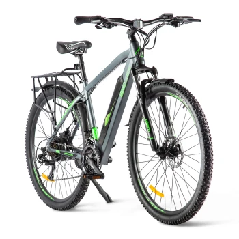 Электровелосипед Eltreco Ultra Max Pro серо-зеленый